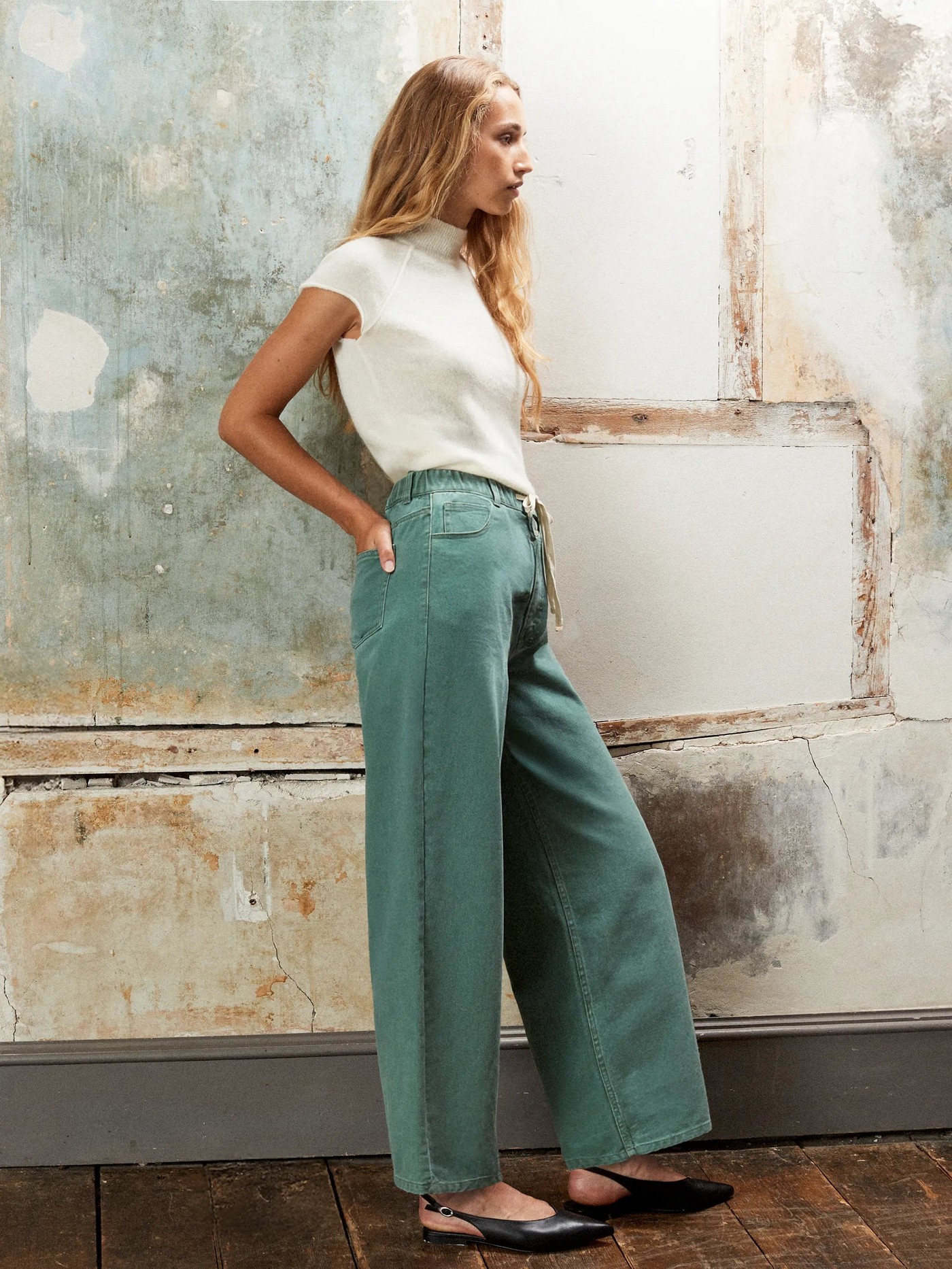 Turtleneck Knit Top with Wool and Alpaca view 4